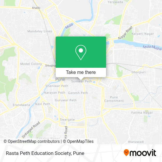 Rasta Peth Education Society map