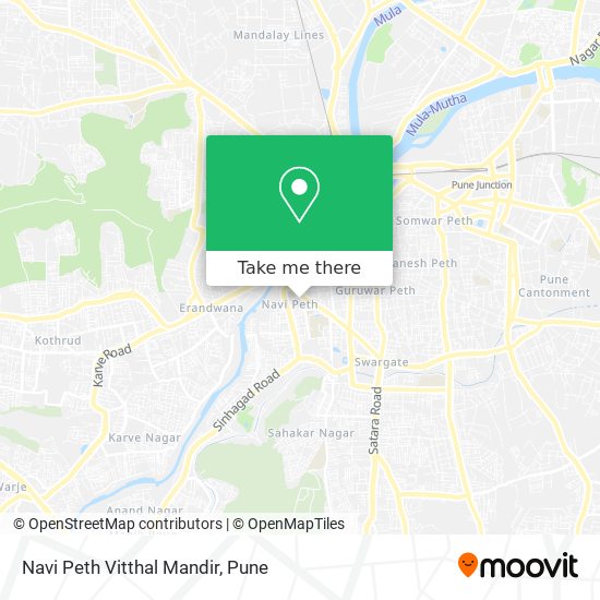 How to get to Navi Peth Vitthal Mandir in Pune & Velhe by bus, metro or ...