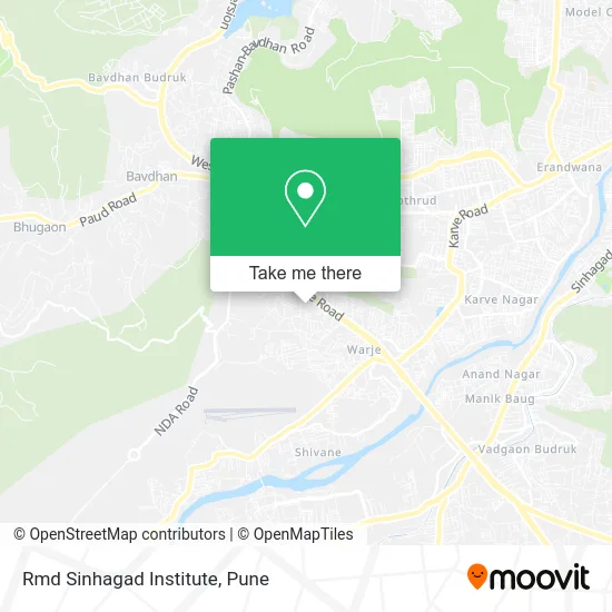 Rmd Sinhagad Institute map