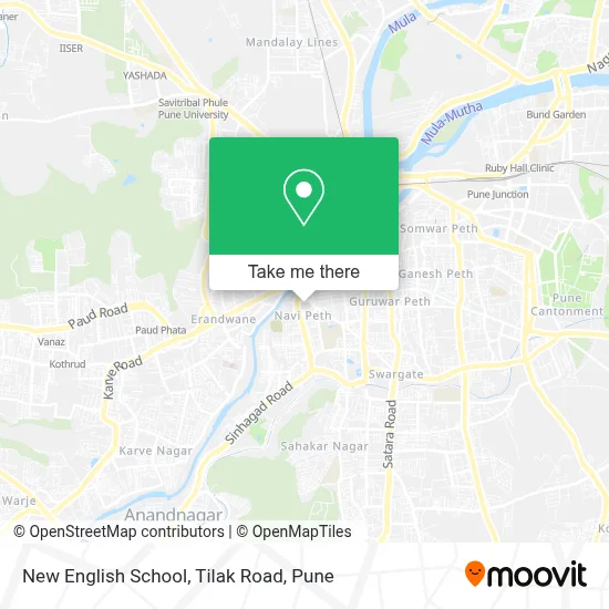 New English School , Tilak Road map