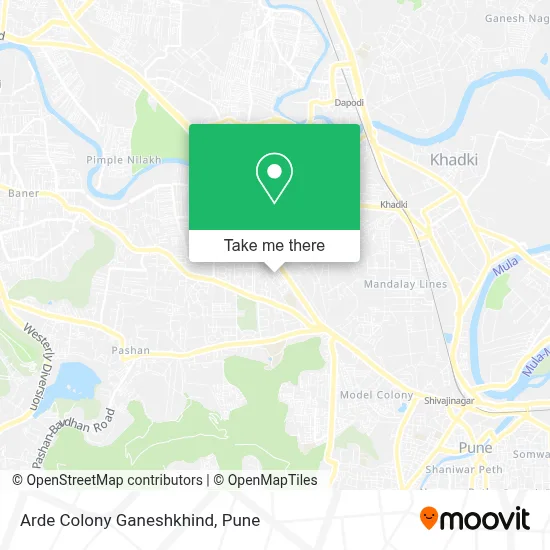 Arde Colony Ganeshkhind map