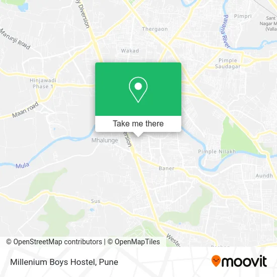 Millenium Boys Hostel map