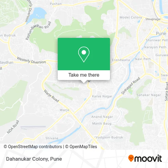 Dahanukar Colony map