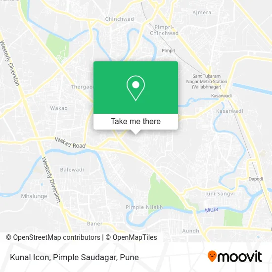 Kunal Icon, Pimple Saudagar map