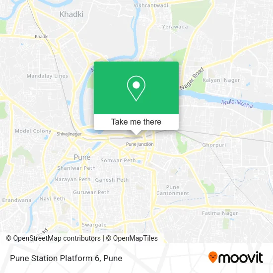 Pune Station Platform 6 map