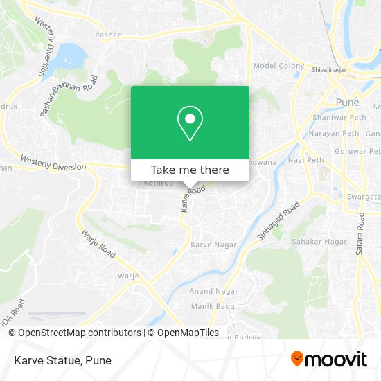 Karve Statue map