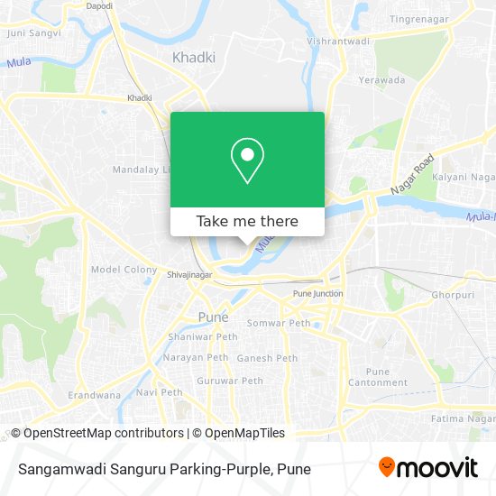 Sangamwadi Sanguru Parking-Purple map