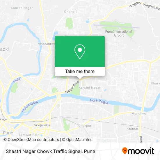 Shastri Nagar Chowk Traffic Signal map