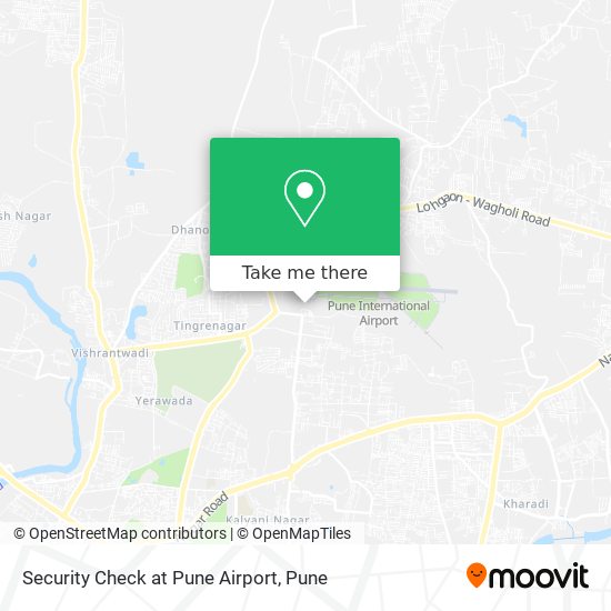 Security Check at Pune Airport map