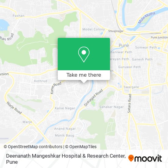 Deenanath Mangeshkar Hospital & Research Center map