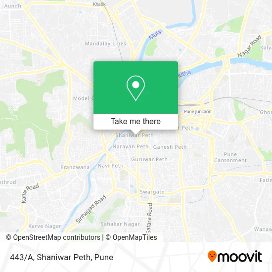 443/A, Shaniwar Peth map