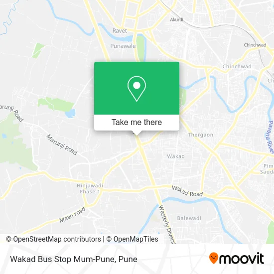 Wakad Bus Stop Mum-Pune map