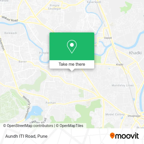 Aundh ITI Road map