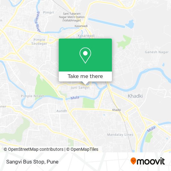 Sangvi Bus Stop map