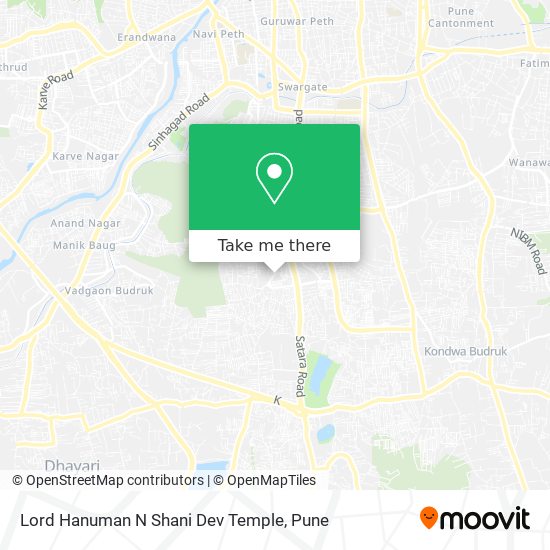 Lord Hanuman N Shani Dev Temple map