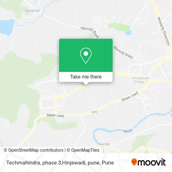 Techmahindra, phase 3,Hinjewadi, pune map