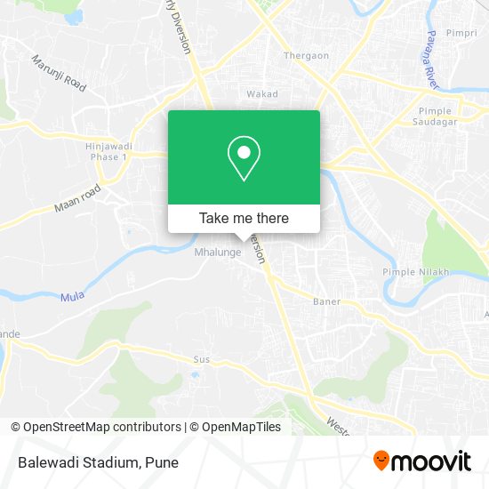 Balewadi Stadium map