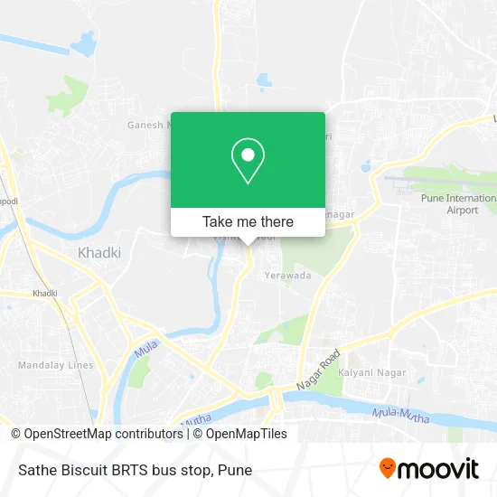 Sathe Biscuit BRTS bus stop map