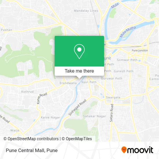 Pune Central Mall map