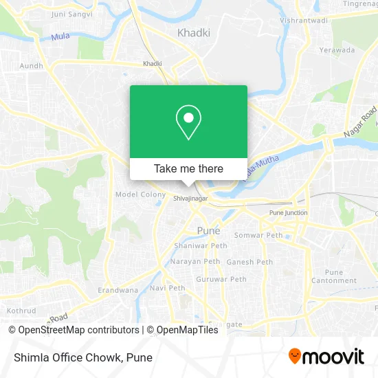 Shimla Office Chowk map