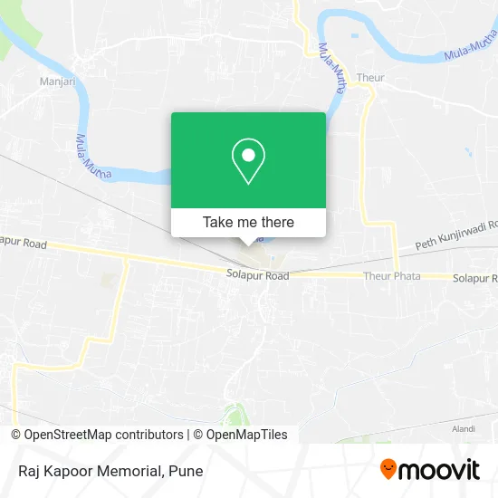 Raj Kapoor Memorial map
