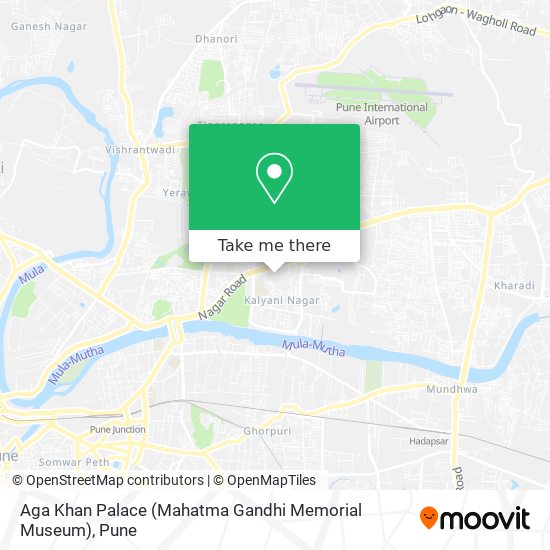 Aga Khan Palace (Mahatma Gandhi Memorial Museum) map