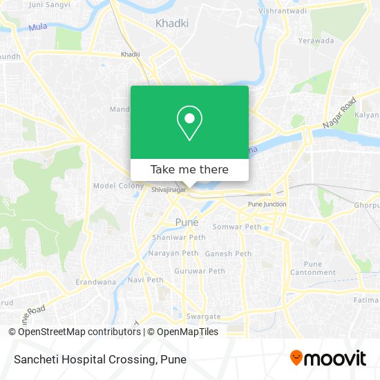 Sancheti Hospital Crossing map