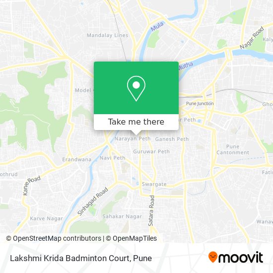 Lakshmi Krida Badminton Court map