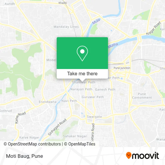 Moti Baug map