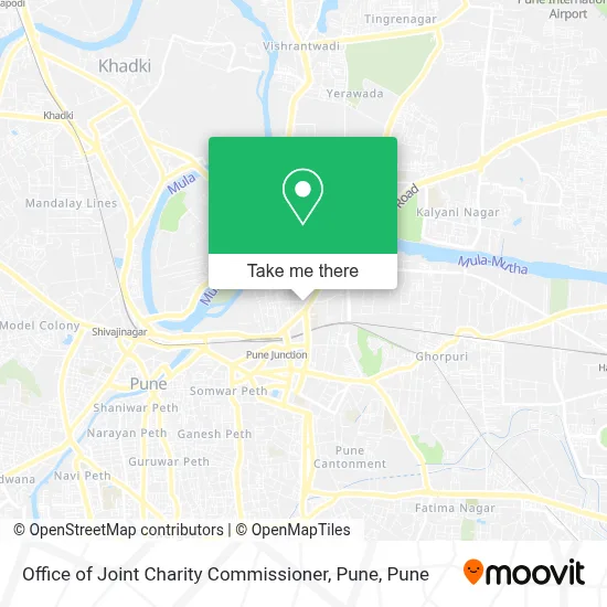 Office of Joint Charity Commissioner, Pune map