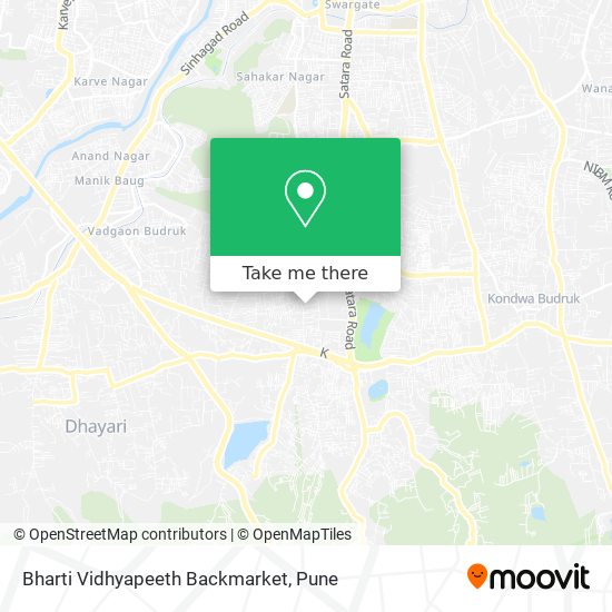 Bharti Vidhyapeeth Backmarket map