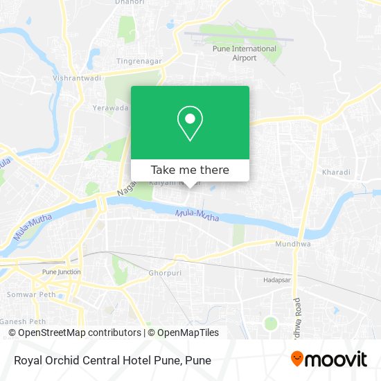 Royal Orchid Central Hotel Pune map