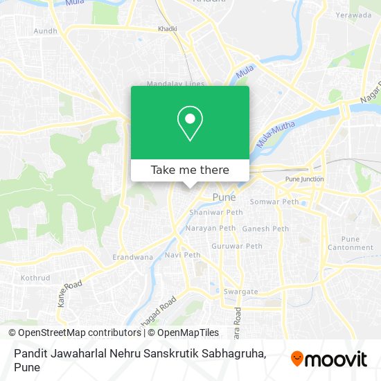 Pandit Jawaharlal Nehru Sanskrutik Sabhagruha map