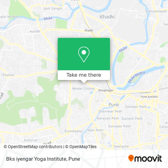 Bks iyengar Yoga Institute map