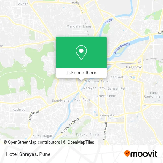 Hotel Shreyas map