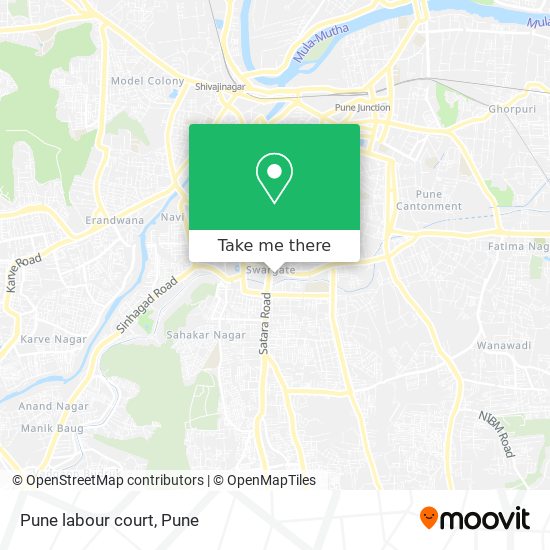 Pune labour court map