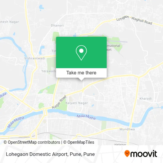 Lohegaon Domestic Airport, Pune map