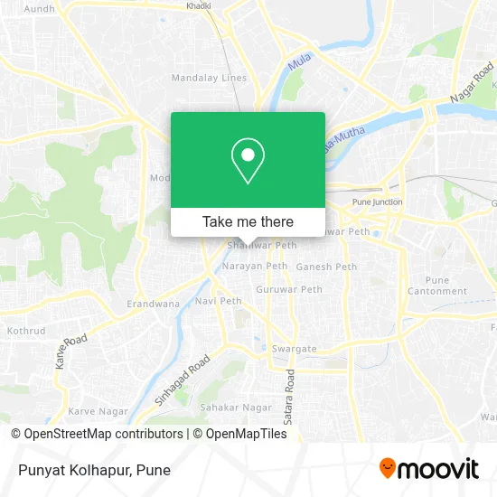Punyat Kolhapur map