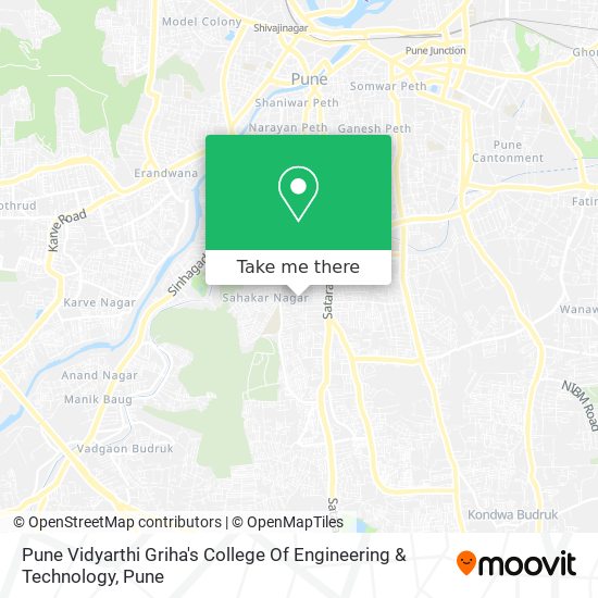 Pune Vidyarthi Griha's College Of Engineering & Technology map