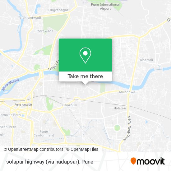 solapur highway (via hadapsar) map