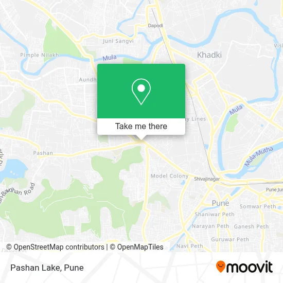 Pashan Lake map