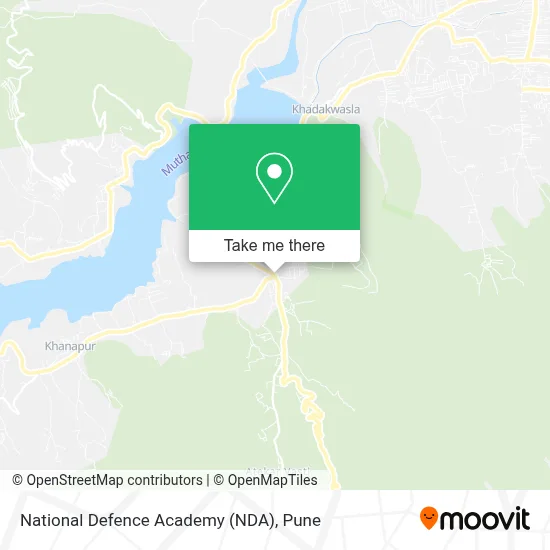 National Defence Academy (NDA) map
