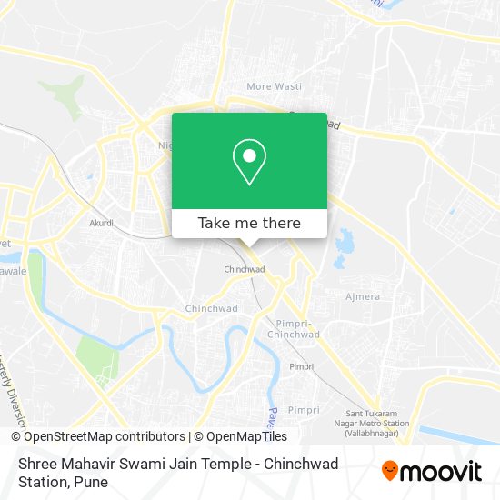 Shree Mahavir Swami Jain Temple - Chinchwad Station map