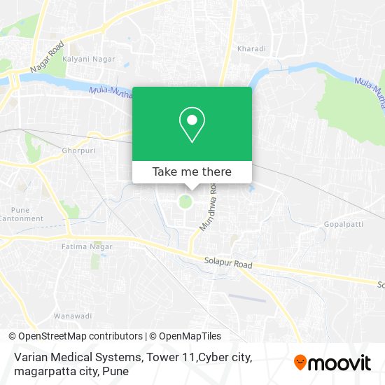 Varian Medical Systems, Tower 11,Cyber city, magarpatta city map