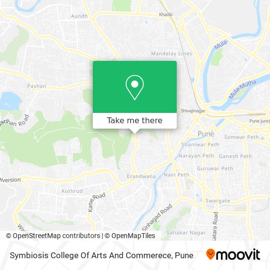 Symbiosis College Of Arts And Commerece map
