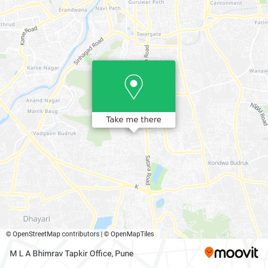 M L A Bhimrav Tapkir Office map