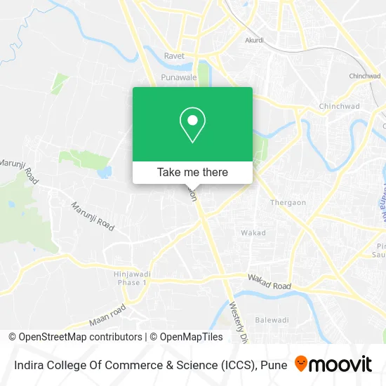 Indira College Of Commerce & Science (ICCS) map