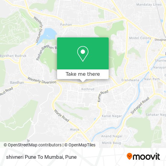 shivneri Pune To Mumbai map