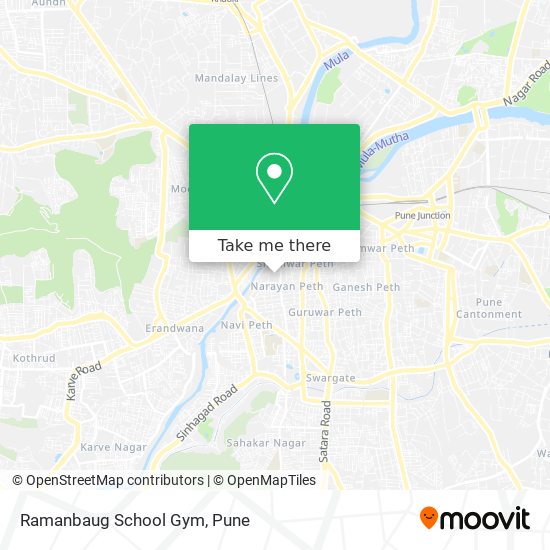 Ramanbaug School Gym map