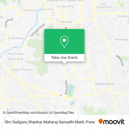 Shri Sadguru Shankar Maharaj Samadhi Math map